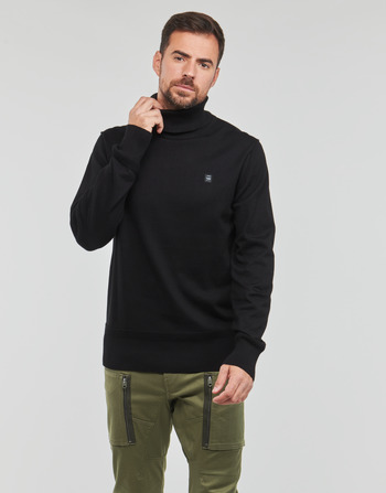 Ruhák Férfi Pulóverek G-Star Raw Premium core turtle knit Fekete 