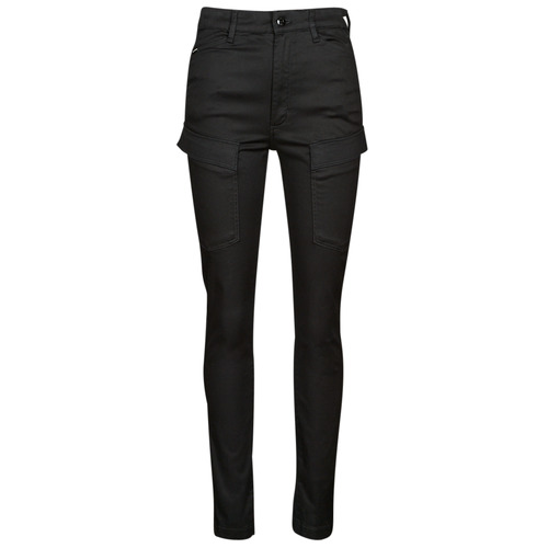 Ruhák Női Oldalzsebes nadrágok G-Star Raw Kafey Cargo Ultra High Skinny Dk / Fekete