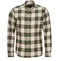 Ruhák Férfi Hosszú ujjú ingek Only & Sons  ONSGUDMUND LIFE LS CHECKED SHIRT Keki / Fekete 