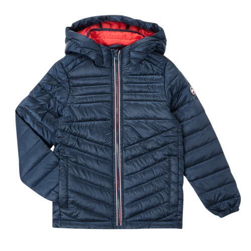 Ruhák Fiú Steppelt kabátok Jack & Jones JJEHERO PUFFER HOOD Tengerész