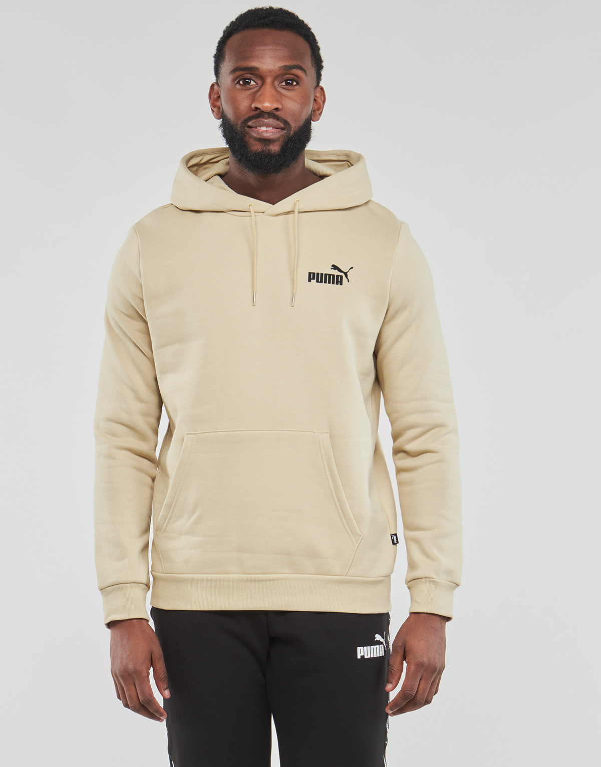 Ruhák Férfi Pulóverek Puma ESS SMALL LOGO HOODIE Bézs