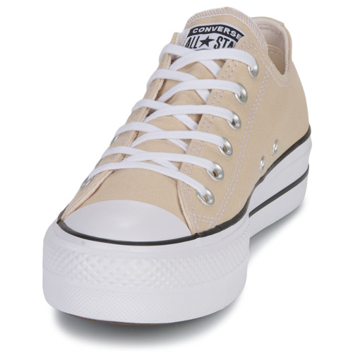 Converse CHUCK TAYLOR ALL STAR LIFT PLATFORM SEASONAL COLOR-OAT MILK/WHIT Bézs