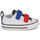 Cipők Fiú Rövid szárú edzőcipők Converse INFANT CONVERSE CHUCK TAYLOR ALL STAR 2V EASY-ON SUMMER TWILL LO Fehér / Kék / Piros