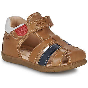 Cipők Gyerek Szandálok / Saruk Geox B SANDAL MACCHIA BOY Barna / Kék