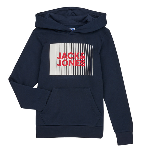 Ruhák Fiú Pulóverek Jack & Jones JJECORP LOGO SWEAT HOOD Tengerész