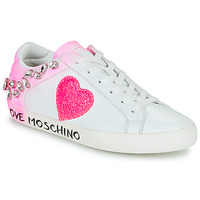 Cipők Női Rövid szárú edzőcipők Love Moschino FREE LOVE Rózsaszín