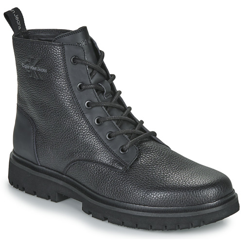 Cipők Férfi Csizmák Calvin Klein Jeans EVA MID LACEUP BOOT LTH Fekete 