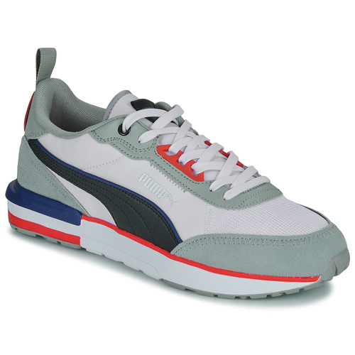 Cipők Férfi Rövid szárú edzőcipők Puma PUMA R22 Fehér / Fekete  / Piros