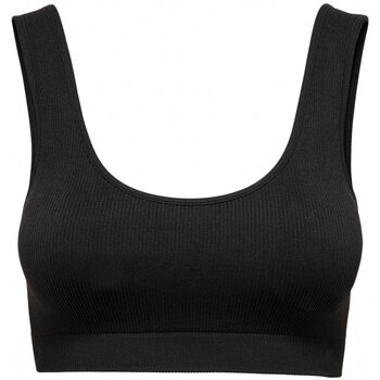 Fehérnemű Női Sport melltartók Only ONLVICKYRIB SEAMLESS BRA Fekete 