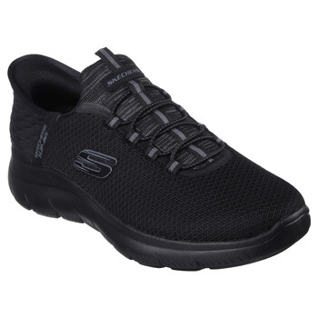 Cipők Férfi Rövid szárú edzőcipők Skechers SPORT SLIP INS Fekete 