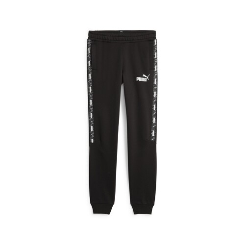 Ruhák Fiú Futónadrágok / Melegítők Puma ESS TAPE CAMO SWEATPANTS FL B Fekete 