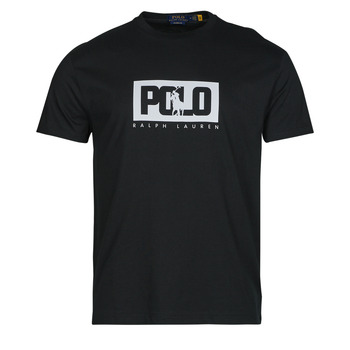 Ruhák Férfi Rövid ujjú pólók Polo Ralph Lauren T-SHIRT AJUSTE EN COTON LOGO POLO RALPH LAUREN Fekete 