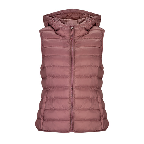 Ruhák Női Steppelt kabátok Only ONLNEWTAHOE HOOD WAISTCOAT OTW Lila