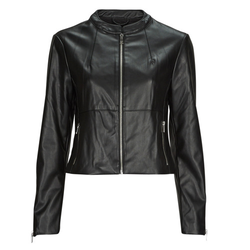 Ruhák Női Bőrkabátok / műbőr kabátok Only ONLVICS FAUX LEATHER JACKET OTW Fekete 