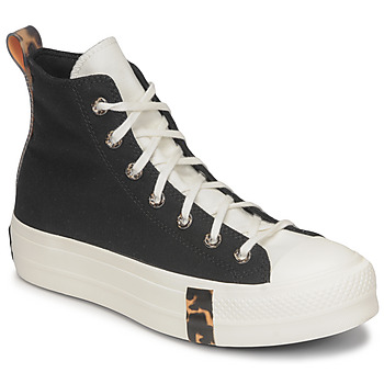 Cipők Női Magas szárú edzőcipők Converse CHUCK TAYLOR ALL STAR LIFT PLATFORM TORTOISE Fekete  / Fehér