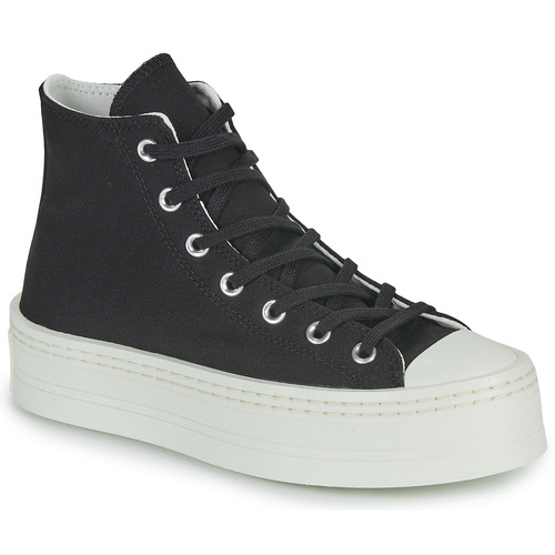 Cipők Női Magas szárú edzőcipők Converse CHUCK TAYLOR ALL STAR MODERN LIFT PLATFORM CANVAS Fekete 