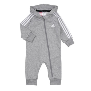 Ruhák Gyerek Overálok Adidas Sportswear 3S FT ONESIE Szürke / Fehér