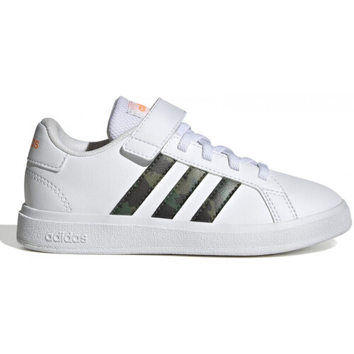 Cipők Gyerek Divat edzőcipők adidas Originals Grand court 2.0 el k Fehér