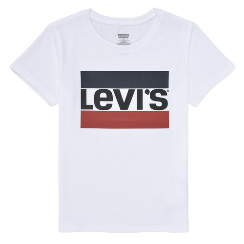 Ruhák Lány Rövid ujjú pólók Levi's SPORTSWEAR LOGO TEE Fehér