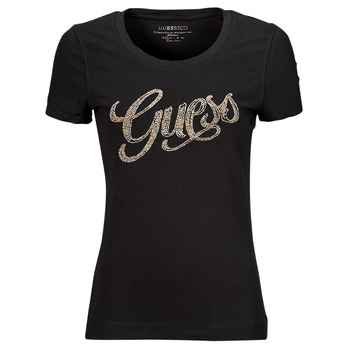 Ruhák Női Rövid ujjú pólók Guess GUESS SCRIPT Fekete 