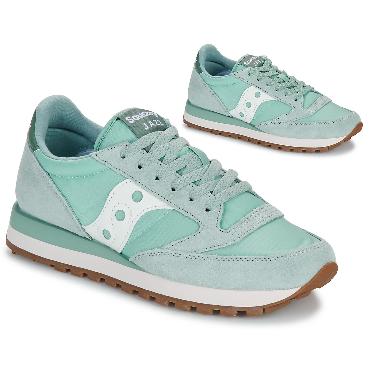 Cipők Női Rövid szárú edzőcipők Saucony Jazz Original Zöld / Fehér