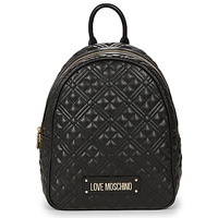 Táskák Női Hátitáskák Love Moschino QUILTED BCKPCK Fekete  / Arany