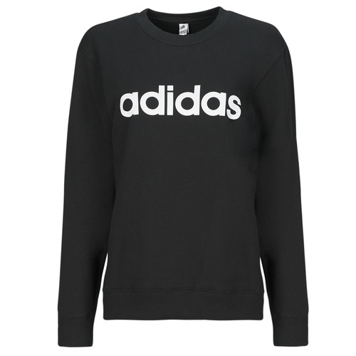 Ruhák Női Pulóverek Adidas Sportswear W LIN FT SWT Fekete  / Fehér