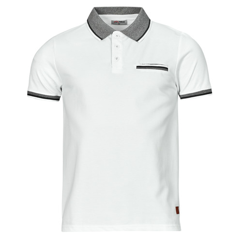 Ruhák Férfi Rövid ujjú galléros pólók Yurban NEW-POLO-WHITE Fehér