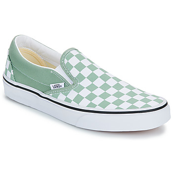 Cipők Belebújós cipők Vans Classic Slip-On COLOR THEORY CHECKERBOARD ICEBERG GREEN Zöld