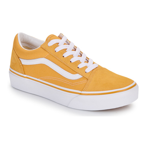 Cipők Lány Rövid szárú edzőcipők Vans Old Skool Platform GOLDEN GLOW Citromsárga