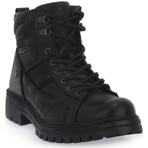 Cipők Férfi Csizmák Lumberjack CB001 BIKER BOOT Fekete 