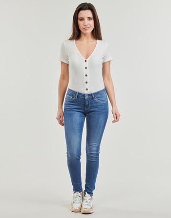 Ruhák Női Skinny farmerek Pepe jeans SKINNY JEANS LW Kék