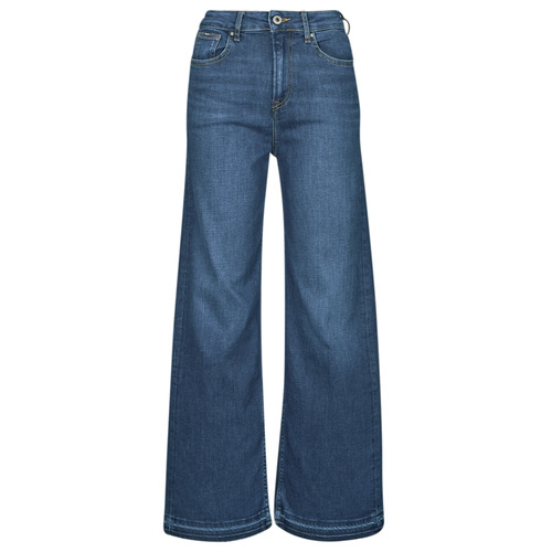 Ruhák Női Jeggings / Jogger farmer Pepe jeans WIDE LEG JEANS UHW Kék