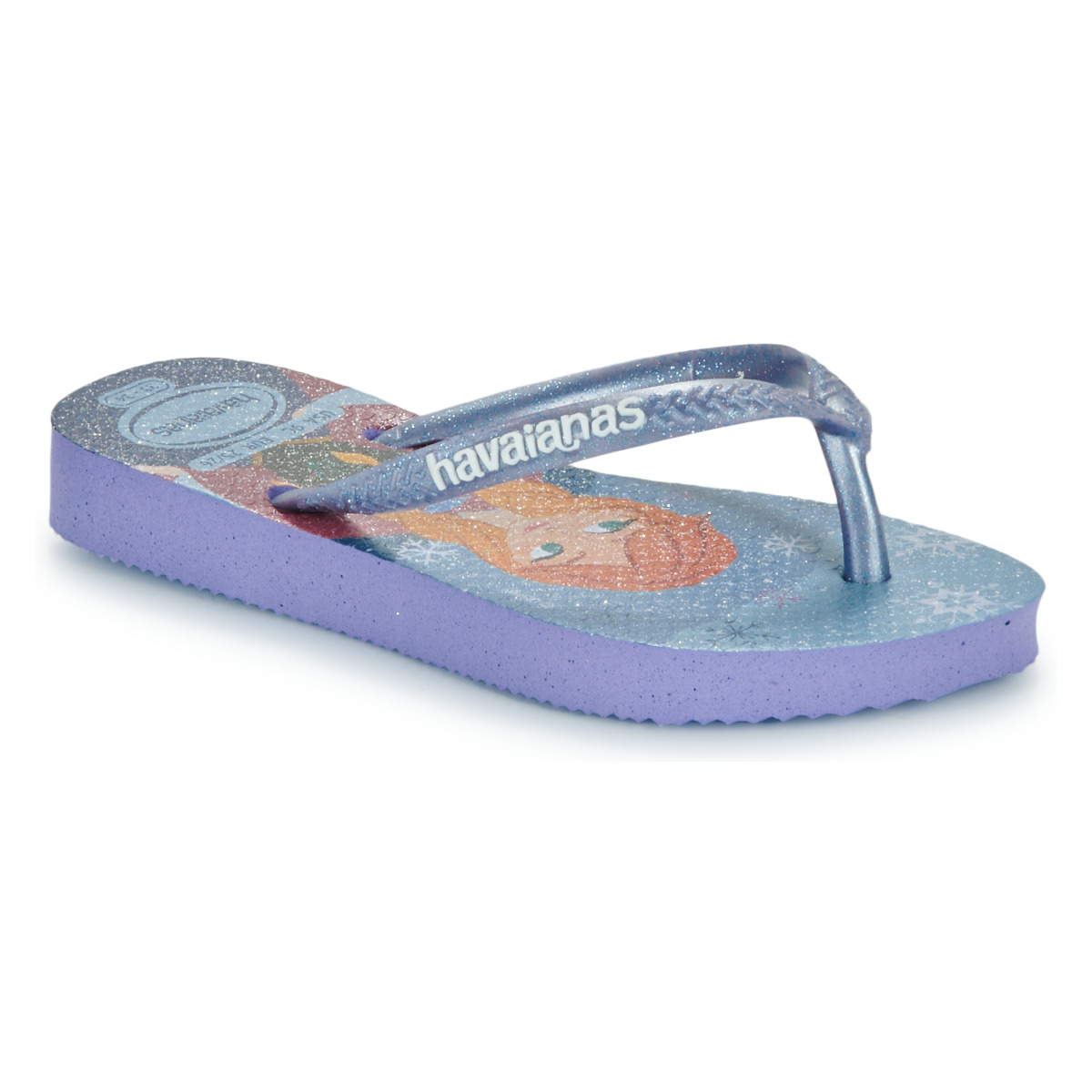 Cipők Lány Lábujjközös papucsok Havaianas KIDS SLIM PRINCESS Kék / Lila