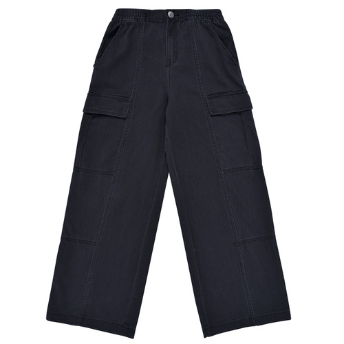 Ruhák Lány Oldalzsebes nadrágok Levi's LVG TWILL '94 BAGGY WIDE LEG C Fekete 