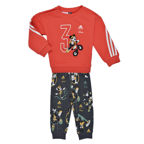 Ruhák Gyerek Együttes Adidas Sportswear Disney Mickey Mouse Joggers Piros / Fehér