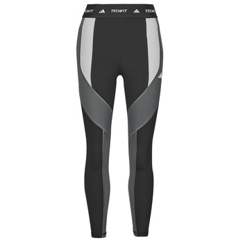 Ruhák Női Legging-ek adidas Performance TECHFIT 7/8 Colorblock Leggings Fekete  / Szürke