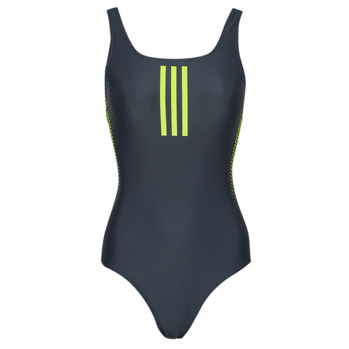 Ruhák Női 1 részes fürdőruhák adidas Performance 3-Stripes Graphic V-Back Swimsuit Tengerész