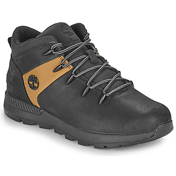 Cipők Gyerek Magas szárú edzőcipők Timberland SPRINT TREKKER MID LACE UP Fekete 