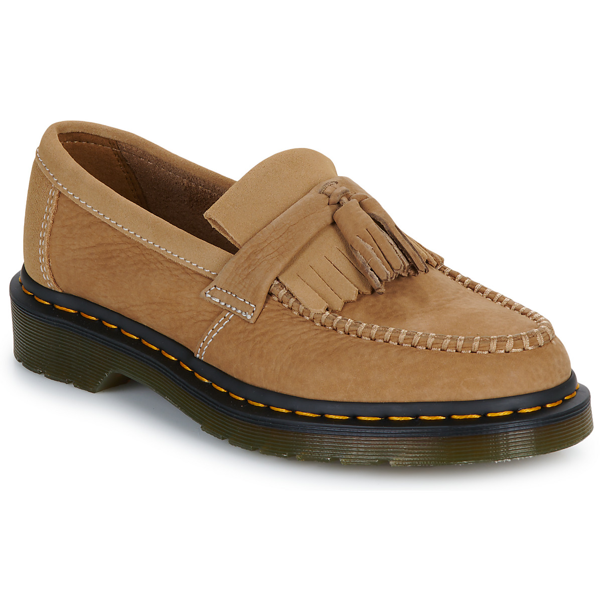 Cipők Mokkaszínek Dr. Martens Adrian Savannah Tan Tumbled Nubuck+E.H.Suede Bézs