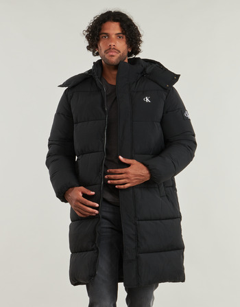 Ruhák Férfi Steppelt kabátok Calvin Klein Jeans ESSENTIALS NON DOWN LONG PARKA Fekete 