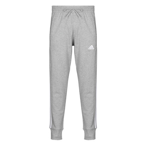 Ruhák Férfi Futónadrágok / Melegítők Adidas Sportswear Essentials French Terry Tapered Cuff 3-Stripes Joggers Szürke