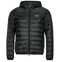 Ruhák Férfi Steppelt kabátok Emporio Armani EA7 CORE IDENTITY DOWN JACKET HD Fekete  / Arany