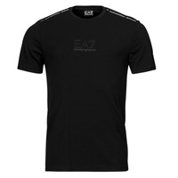 Ruhák Férfi Rövid ujjú pólók Emporio Armani EA7 LOGO SERIES TSHIRT Fekete 