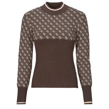 Ruhák Női Pulóverek Guess LISE 4G LS SWEATER Barna