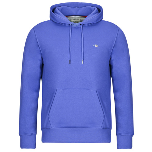 Ruhák Férfi Pulóverek Gant REG SHIELD HOODIE Kék