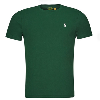 Ruhák Férfi Rövid ujjú pólók Polo Ralph Lauren T-SHIRT AJUSTE EN COTON Zöld / Moha / Achát