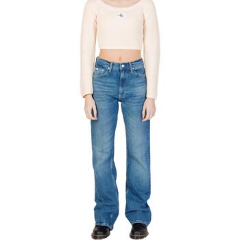 Ruhák Női Egyenes szárú farmerek Calvin Klein Jeans AUTHENTIC BOOTCUT J20J222454 Kék