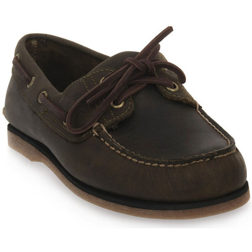 Cipők Férfi Divat edzőcipők Timberland BOAT SHOE OLIVE Zöld