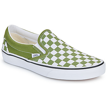 Cipők Belebújós cipők Vans Classic Slip-On Zöld / Fehér